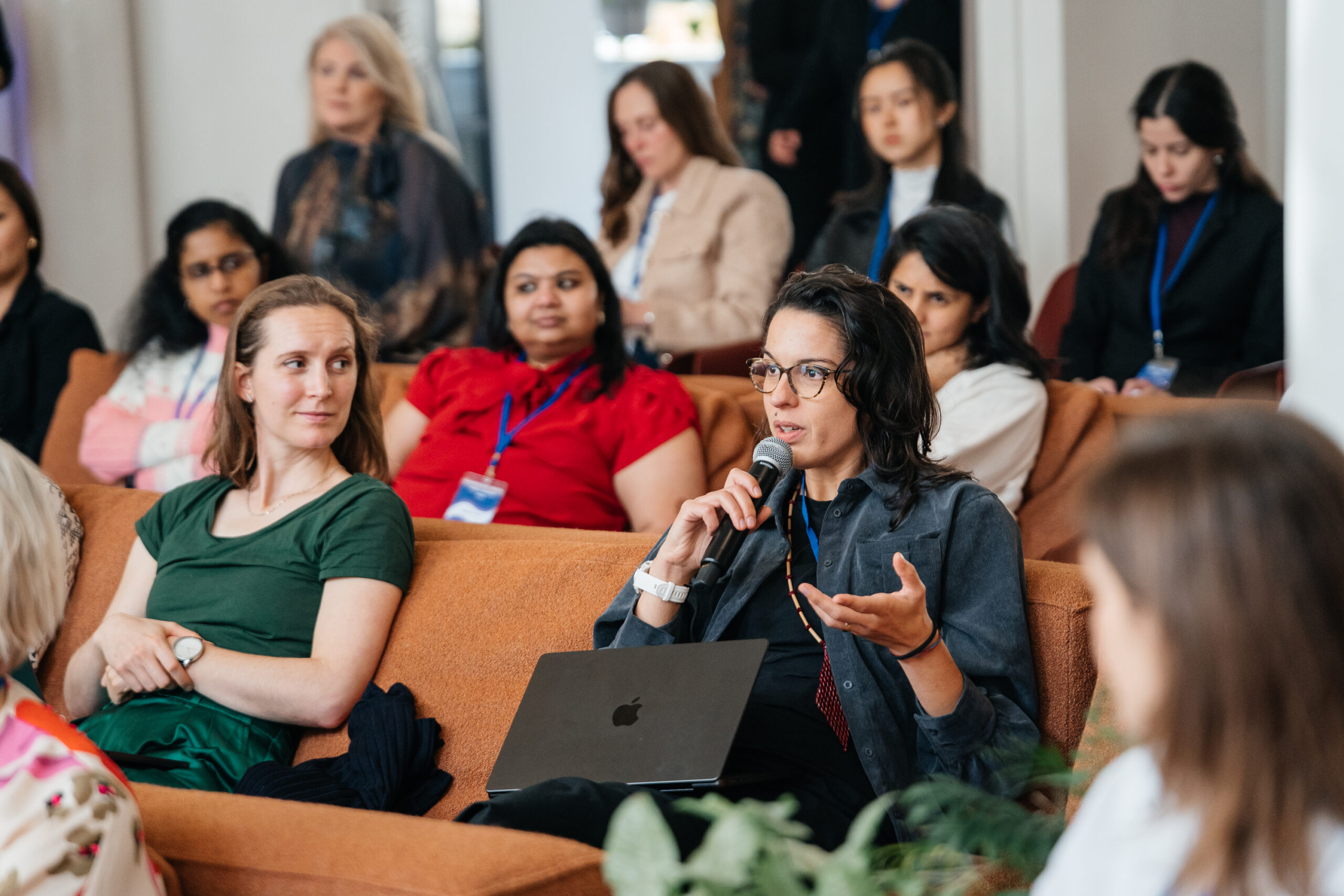 Interaction with the audience during the AI4ALL Summit 2025